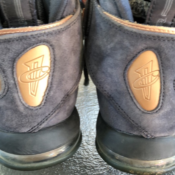 NIKE Air Pennys IV 4 Wolf Grey Metallic Cooper Basketball Sneakers - Picture 5 of 11